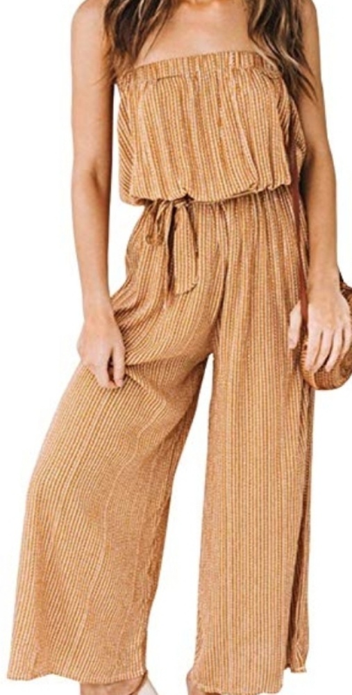 Gold/yellow and white romper